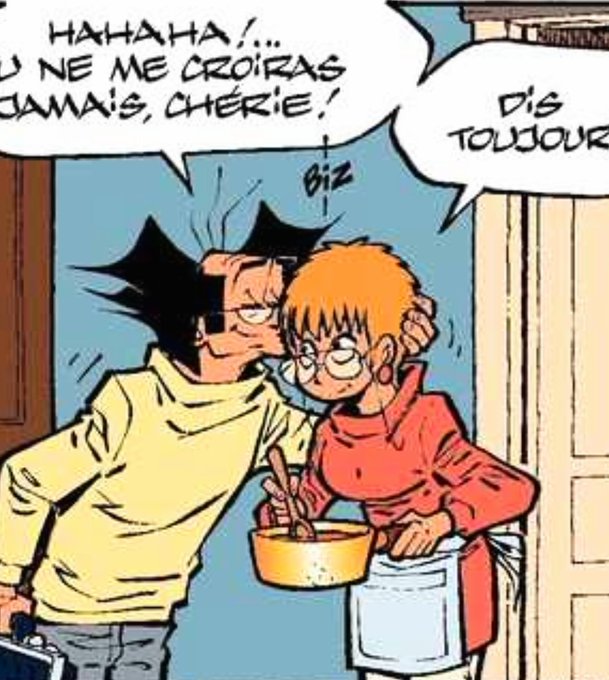 Been rereading this Franco-Belgian comic called "Les Psy" and I always thought the main character's wife was cute 