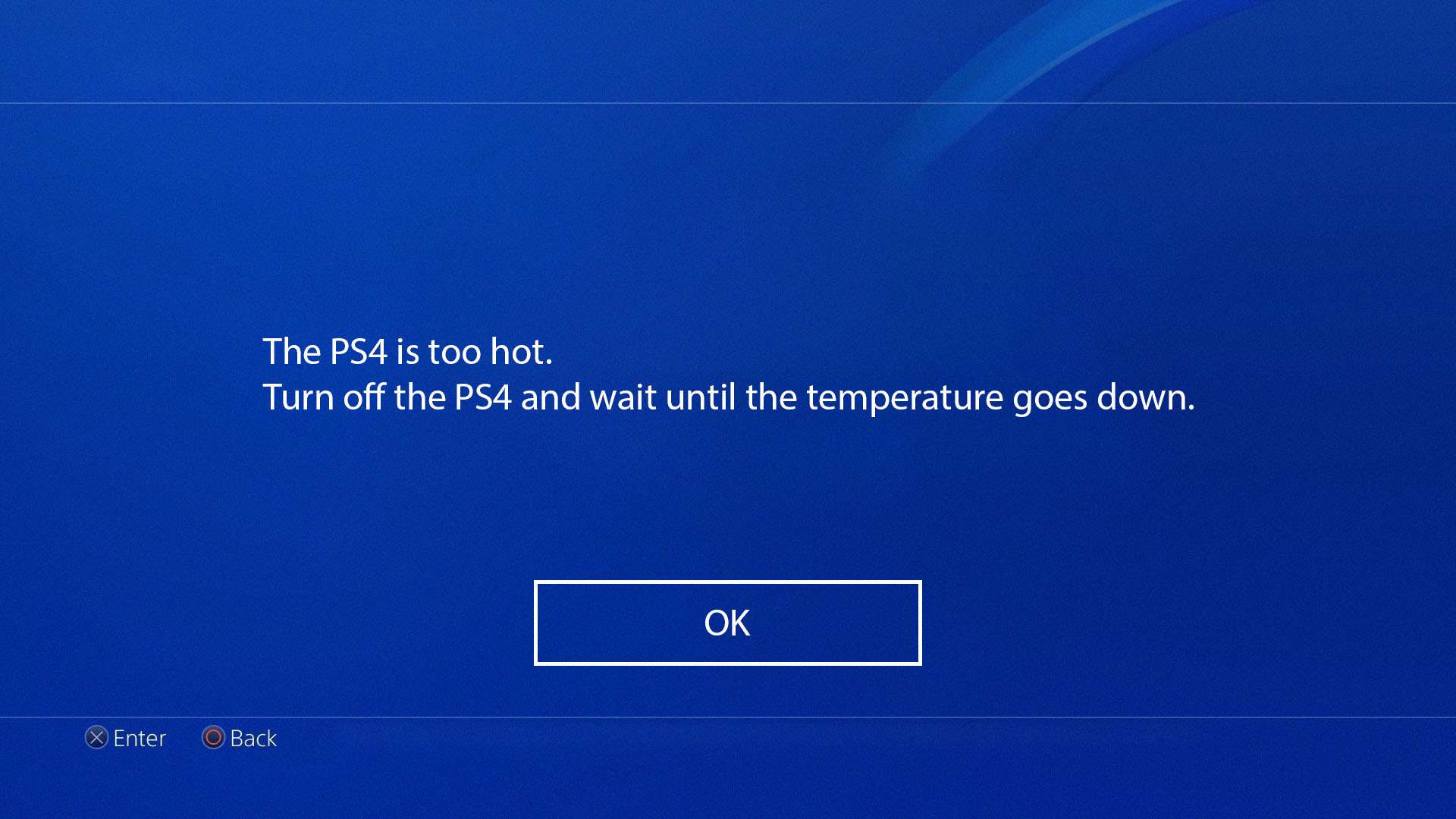 Game/Console Warning Screens on Twitter "PlayStation 4 Overheating