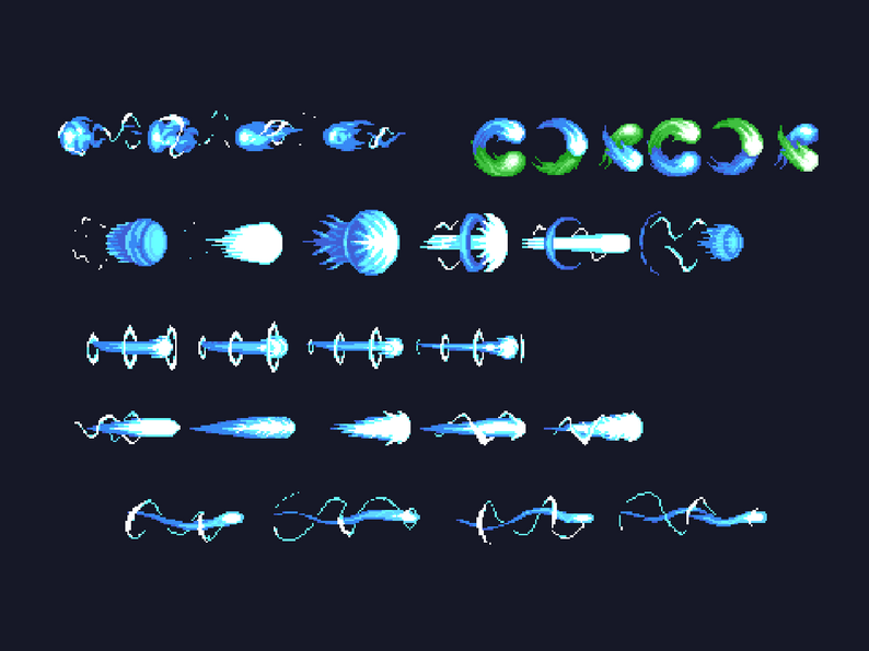 ansimuz's tweet photo. Free #megaman like Shooting VFX #pixelart #gameassets for your own #gamedev #gamedevelopmnet #IndieDevs  #rt https://t.co/M9T0axDHsU https://t.co/Bx4tBWfiIB