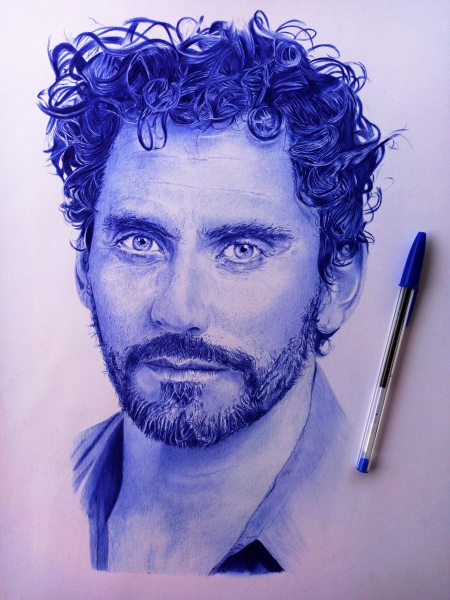 Retrato <a href="/pacoleonbarrios/">paco leon</a> con boli BIC🖋😊 Espero que os guste!