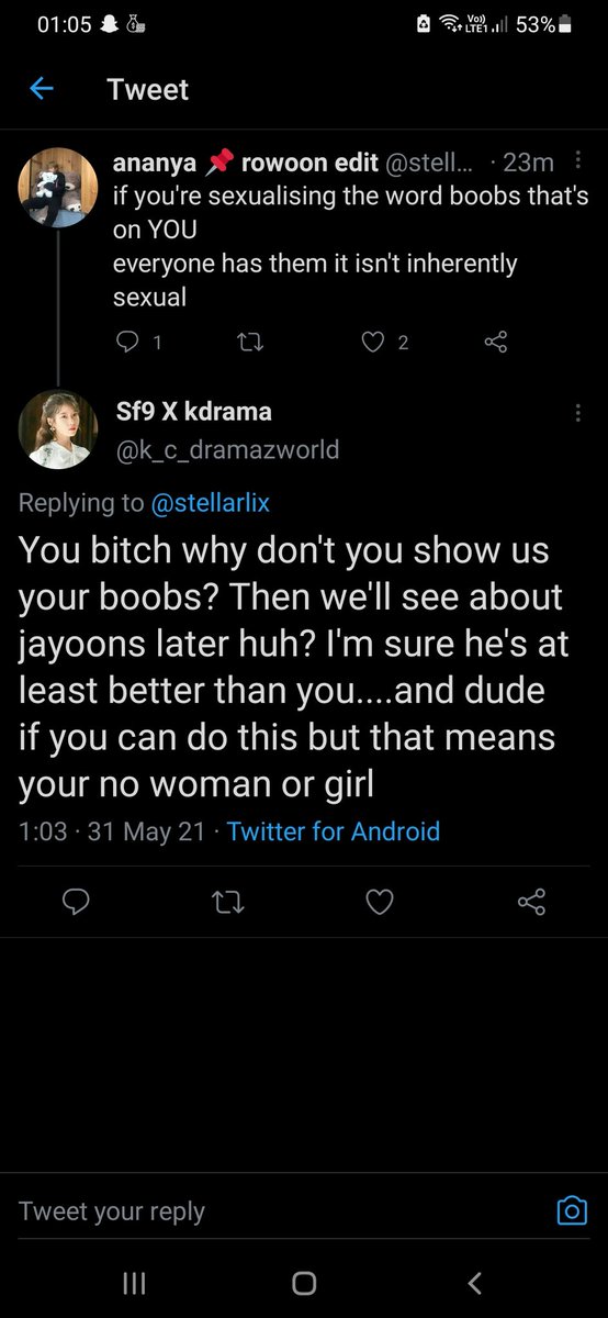 FantasyTwt's tweet photo. if you tweet shit like the second tweet when you're advocating about "not sexuqlizing" someone you're sick in the hwqd https://t.co/J1HUSDthEh