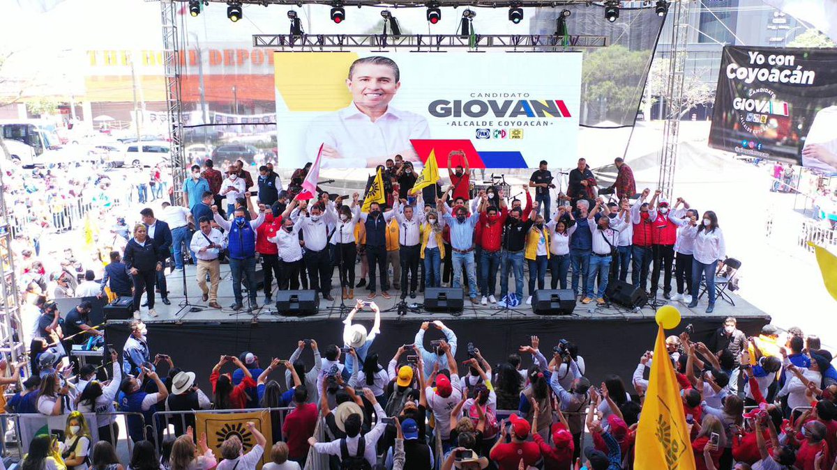 giogutierrezag's tweet photo. Cerramos esta campaña con todo, en compañía de miles de coyoacanenses que el 6 de junio van a decirle adiós al abandono de Morena. ¡VAMOS A GANAR! https://t.co/mj01sgWQBP