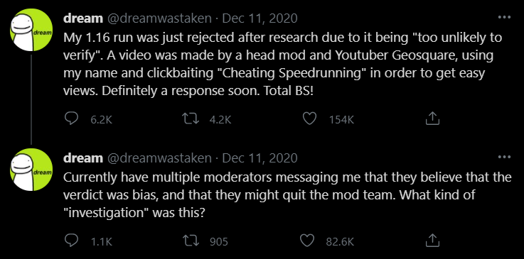 dream twitter controversy
