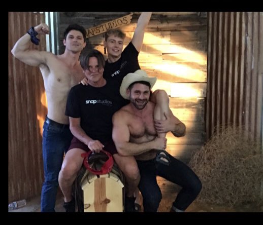 TerrellSandefur's tweet photo. The Cowboy Corner at #SnapStudios launch party https://t.co/O3WYLiVN2T