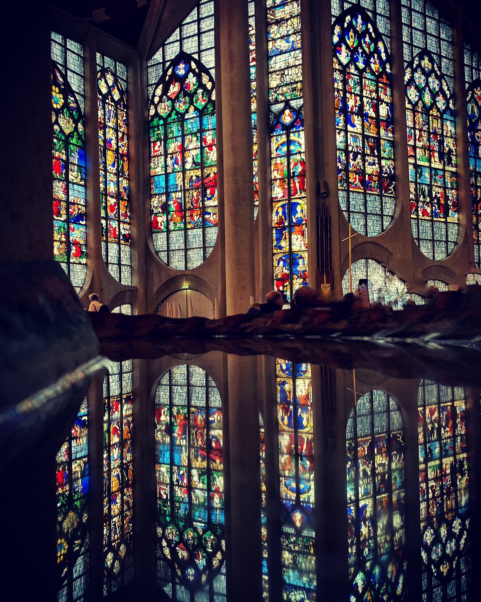 This church was built next to the spot in Rouen where she was burnt. I visited very early in the day after #Dday75 a couple of years ago and had the place to myself.