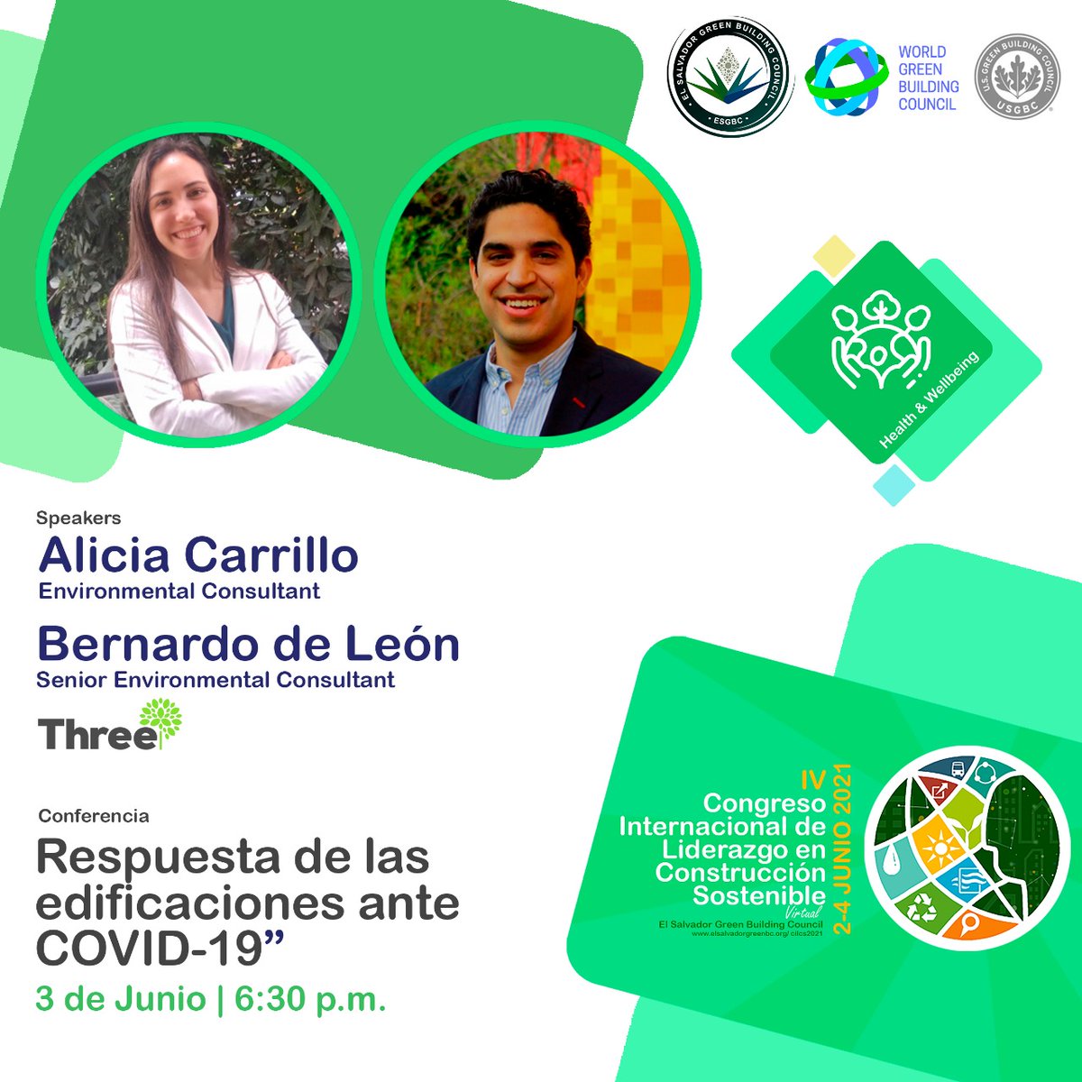 ¿Estas realmente cómodo con las políticas y seguridad que brindan en tu empresa ante el COVID-19?
Escucha a los expertos de Monterrey Mexico.
<a href="/Dianalepio/">Diana Guerra ESGBC🇸🇻🍃</a> 
<a href="/bancoagricolasv/">Bancoagrícola</a> 
<a href="/Davivienda/">Banco Davivienda</a> 
<a href="/CASALCOsv/">CASALCO</a> 
<a href="/COAMSS_OPAMSS/">COAMSS/ OPAMSS</a> 
<a href="/SherwinCA/">Sherwin Williams CA</a> 
@WorldGBC 
<a href="/USAID/">USAID</a> 
<a href="/CADESSV/">ColegioDeArquitectosElSalvador</a> 
<a href="/USGBC/">USGBC</a>
