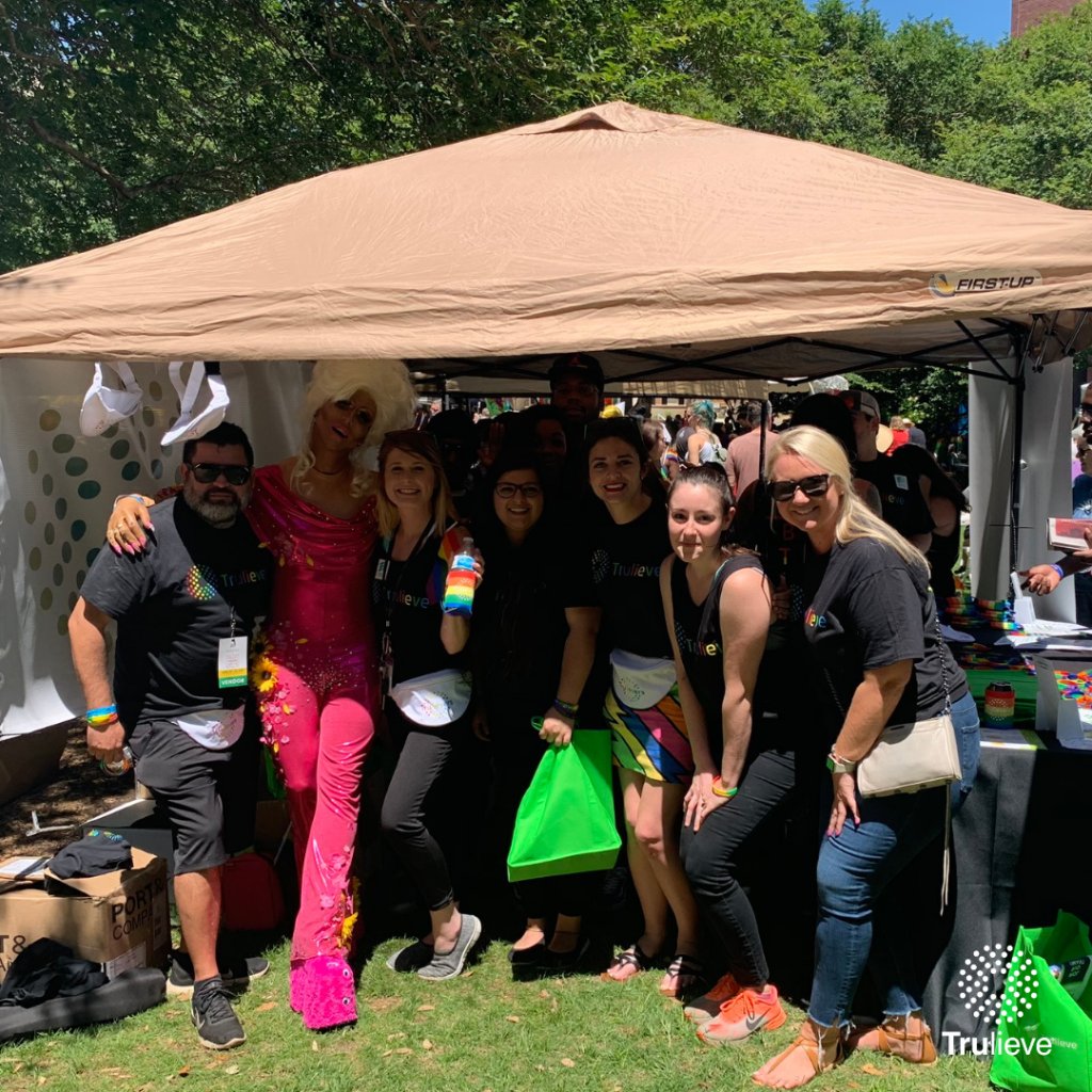 Trulieve's tweet photo. Since our founding, Trulieve has celebrated Pride not just in June, but all year round. Remembering to always be inclusive of those in our community and within our Trulieve family is a pillar that we pride ourselves on.🌿

Love is Love.❤️🧡💛💚💙💜 
#BeTruToYou #LoveisLove https://t.co/HU3OjS4V6W