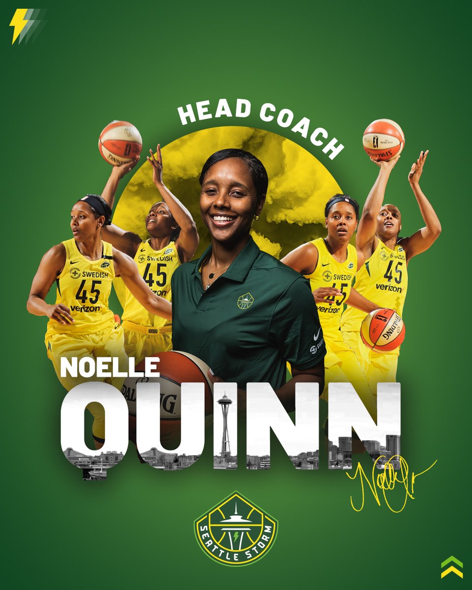 Congratulations to Noelle Quinn on being named the seventh head coach in Seattle Storm history! ⛈👊

#TakeCover