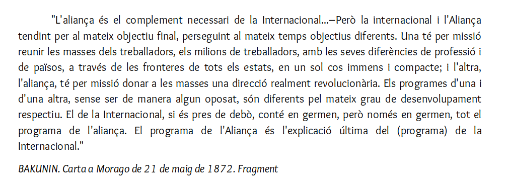 Tal dia com avui a 1814 va néixer Mikhail Bakunin, uns dels principals ideòlegs de l'anarquisme i va ser fundador de l'Aliança de la Democràcia Socialista, l'organització política anarquista que va ajudar l'expansió de la I Internacional, arribant així a l'Estat espanyol.
