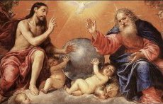 EstevezBalea's tweet photo. EL DIOS TRINO SIENDO UNO QUÉ DIVINAMENTE SE FRACCIONA EN TRES SERES CON DIFERENTES ATRIBUTOS, COMETIDOS Y FORMAS, Y QUE SE MANTIENE EN LA SINGULARIDAD DE UN ÚNICO DIOS POR EL AMOR ENTRE LAS TRES PERSONAS DE LA SANTÍSIMA TRINIDAD. La Santísima Trinidad, Antonio De Pereda. https://t.co/nTFi1KOibg
