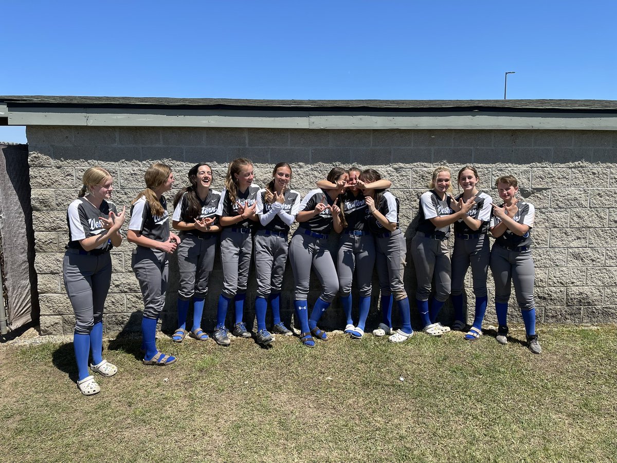 wlwsoftball's tweet photo. These girls have come so far this season. We are beyond proud of them and even more excited to see them continue to grow as a team… TOGETHER. The future is what you want it to be ladies! Go Warriors!! 💙🥎🤍🥎 F.E.P.W.E. #itsasoftballthing #wlwwarriorssoftball https://t.co/3P6Da2siJP