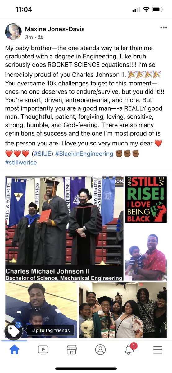 DrMaxineDavis's tweet photo. My baby brother survived a racist interaction with #STLpolice last week. 2021 degree in engineering didn’t save him;His tie didn’t save him. Community did. Ppl my mama had beef w/ for yrs crowded around & said “no—thats Sis Maxine son, you got the wrong one.” He lived—this time. https://t.co/6QTHYLt5zl