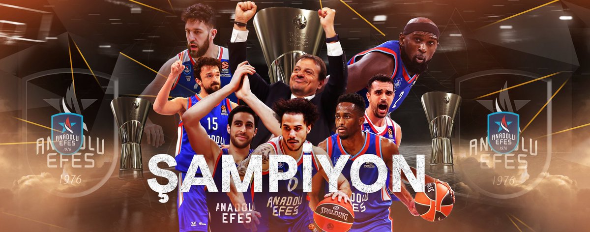 Geçen sene yarım kalmasaydı belki üst üste ikinci kupaydı..
Tebrikler <a href="/AnadoluEfesSK/">Anadolu Efes SK</a> 🇹🇷
Tebrikler Ergin Ataman 
#AnadoluEfes 
#EuroLeague