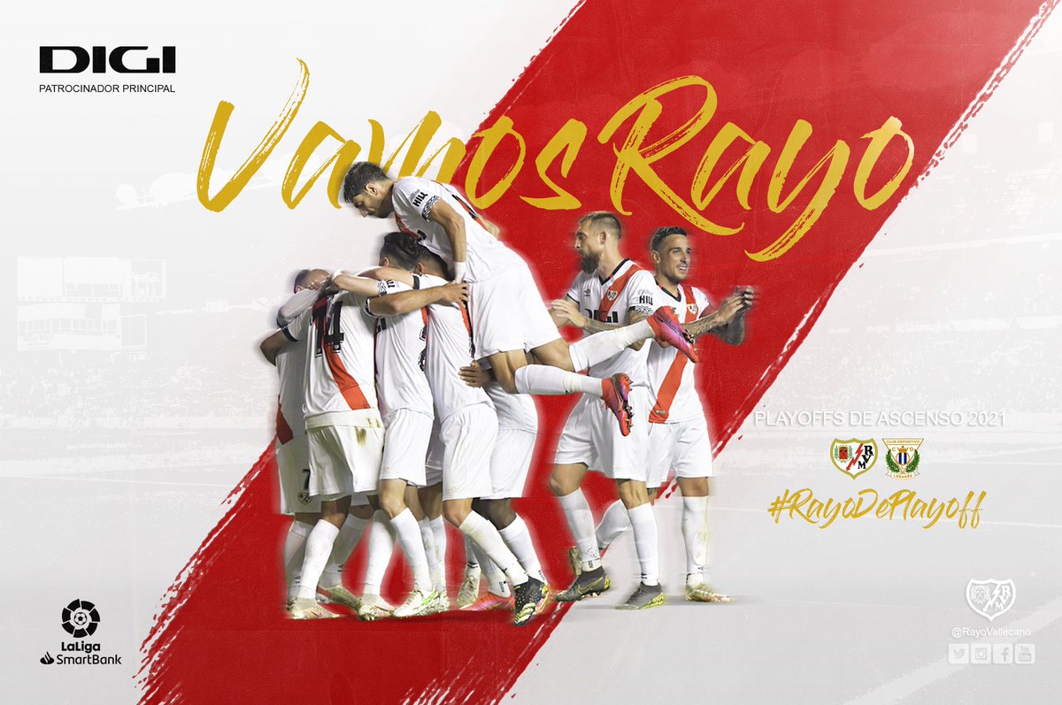 Rayo Vallecano On Twitter Somos De Playoff Jugaremos Ante El Cdleganes La Ida En Vallecas Y La Vuelta En Butarque Rayodeplayoff