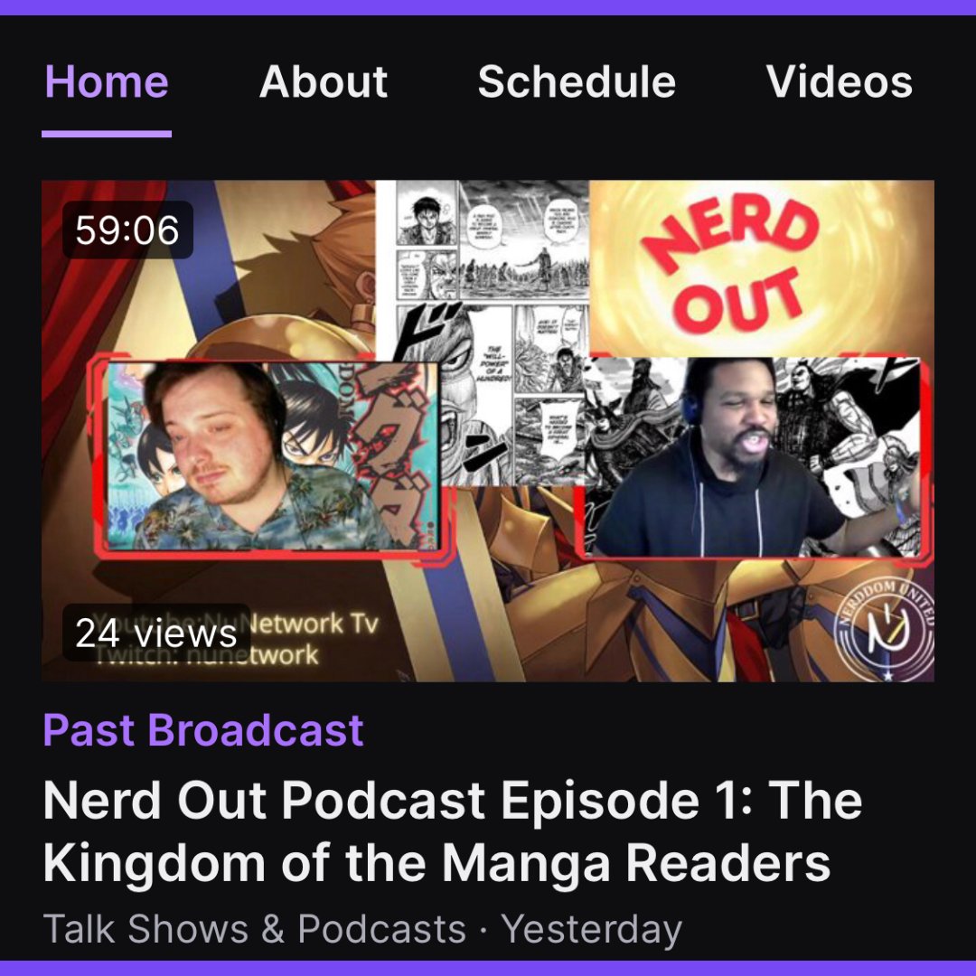 BlerdLinesMedia's tweet photo. NUnerd AIDAN COMING IN W/ A NEW SHOW ON #NUnetwork .
If you tuned in yesterday - thank you for your support 💯 if you didn’t know the scoop 👀 Check out ➡️ NERD OUT
SATURDAYS @ 8pm EST
https://t.co/p6kCtimJjM
.
#nerdout #nunetwork #nerddomunited #podcast https://t.co/5SdpG1FoRr