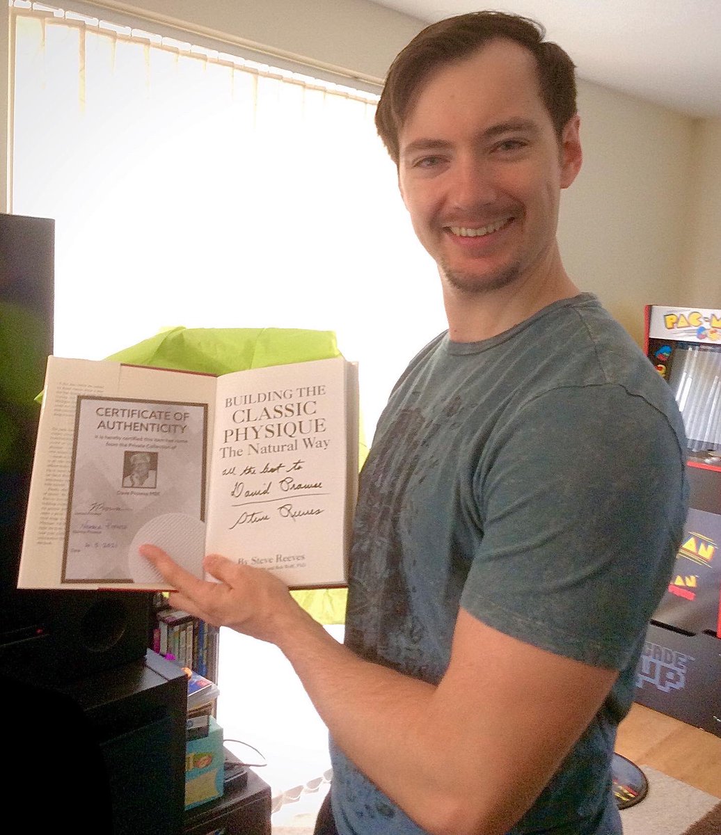 XanderHimself's tweet photo. This book was gifted to Darth Vader from Hercules. (Steve Reeves)
As I’ve mentioned before Mr Prowse helped me with my strength training a few years ago so I’m hoping this book will help me “go the distance!”
#darthvader #theforceisstrong #hercules #daveprowse #stevereeves https://t.co/CdZdyprQZD
