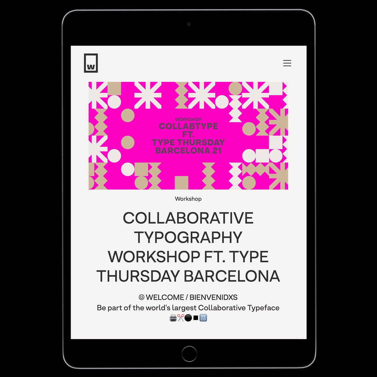 ffragkogiannis's tweet photo. I'm glad to have contributed to the creation of the new collaborative #typeface of @wtypefoundry. This unconventional #font is the result of the Collaborative #Typography Workshop organized by #WTypeFoundry within the framework of @TypeThursdayBCN's May 2021 event. #freefont https://t.co/64TL1eUymh