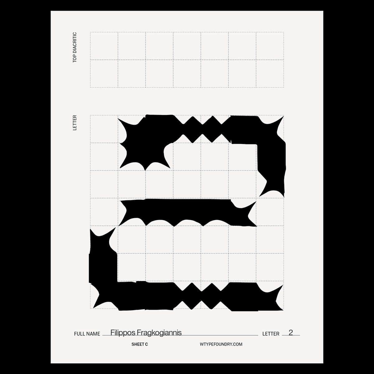 ffragkogiannis's tweet photo. I'm glad to have contributed to the creation of the new collaborative #typeface of @wtypefoundry. This unconventional #font is the result of the Collaborative #Typography Workshop organized by #WTypeFoundry within the framework of @TypeThursdayBCN's May 2021 event. #freefont https://t.co/64TL1eUymh
