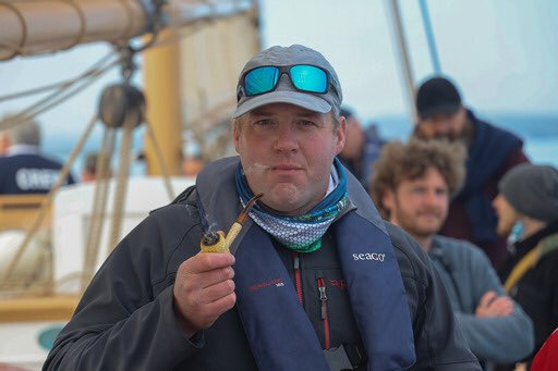 Cllr @EmmettOBrienIND smoking a corncob pipe &amp; sweet aromatic tobacco from Cahill’s Shop, Wickham Street, aboard the <a href="/ilenproject/">Ilen Marine School</a> pic courtesy of Dermot Lynch <a href="/Limerick_Leader/">Limerick Leader / Limerick Live</a> <a href="/LimerickCouncil/">Limerick Council - Comhairle Luimnigh</a> <a href="/limerickimages/">Limerick in Pictures</a> @BrianLeddin <a href="/limerickcitybiz/">Nigel Dugdale 🇮🇪🏳️‍🌈</a>