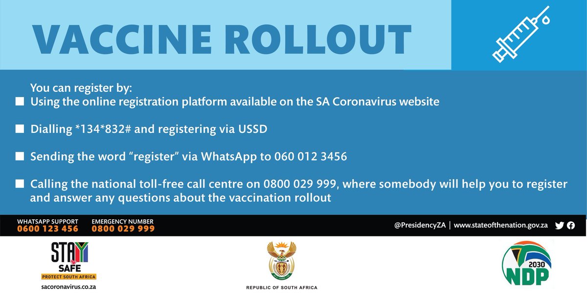 nwpg_dard's tweet image. " To date, we have vaccinated close to 480 000 health care workers and over 480 000 members of the public over the age of 60" - President Cyril Ramaphosa. 
#AlertLevel2
#StaySafeStayHealthy #CoronaVirusSA
@DesboMohono