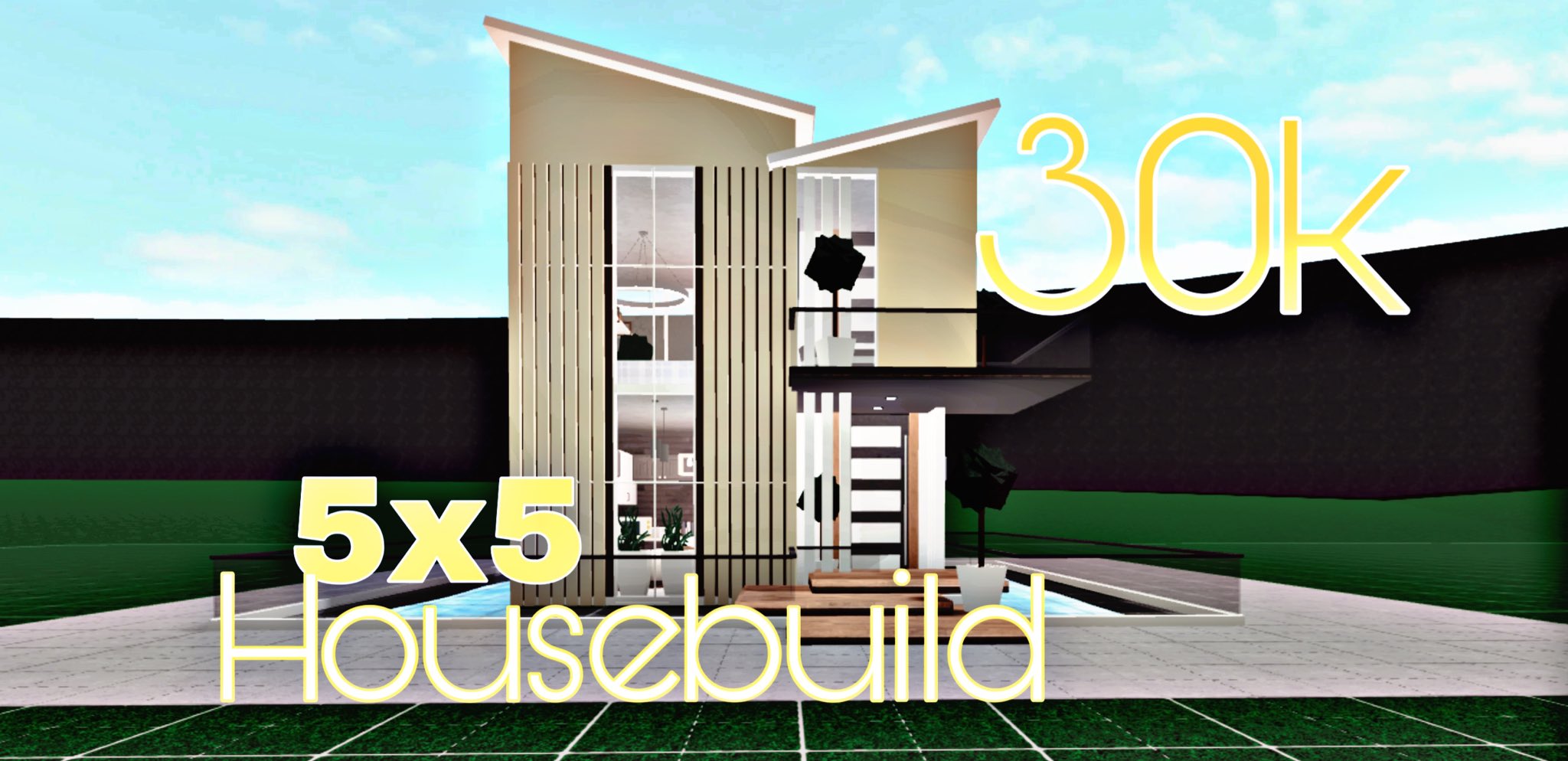 FairyWairy Builds on X: Modern House Build, Roblox Bloxburg, NO large  plot