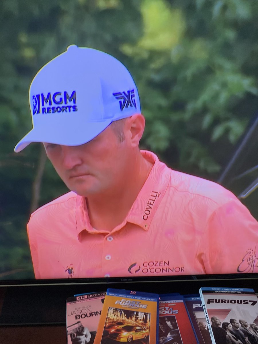 SteveT_0626's tweet photo. $HCMC Cozen O’Connor sponsored Jason Kokrak at the Charles Schwab Challenge! Jason now leads heading into the 12th! https://t.co/hcWbJQZnpe