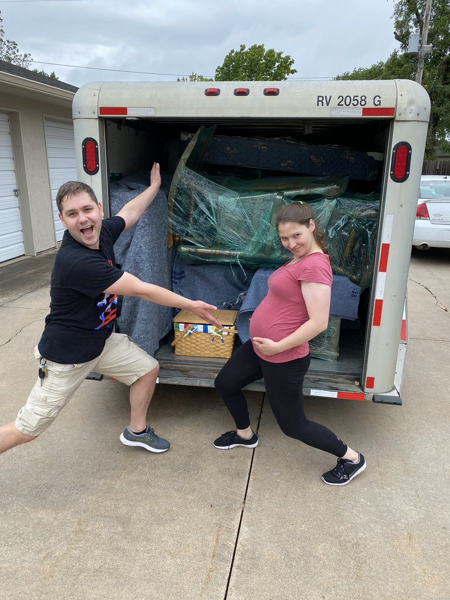 jeffpage2's tweet image. Got the truck &amp;amp; trailer packed for daughter &amp;amp; son-in-law to move their stuff on to Minnesota. Turns out banker’s boxes fit perfectly in that truck bed!