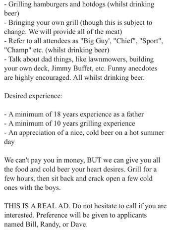 Greatest craigslist ad I’ve ever seen 😂