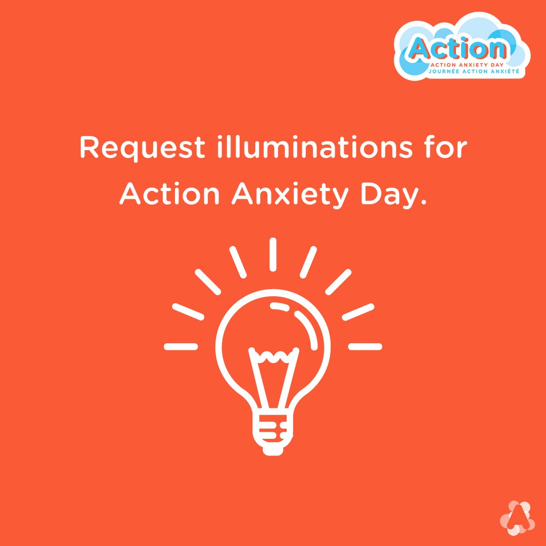 On June 10th, we want to light up the world in #blueandorange for #ActionAnxietyDay. 

Want to see your local landmark light up? Download the illumination request template in the Action Anxiety Day Toolkit to send them a request: actionanxietyday.com/toolkit