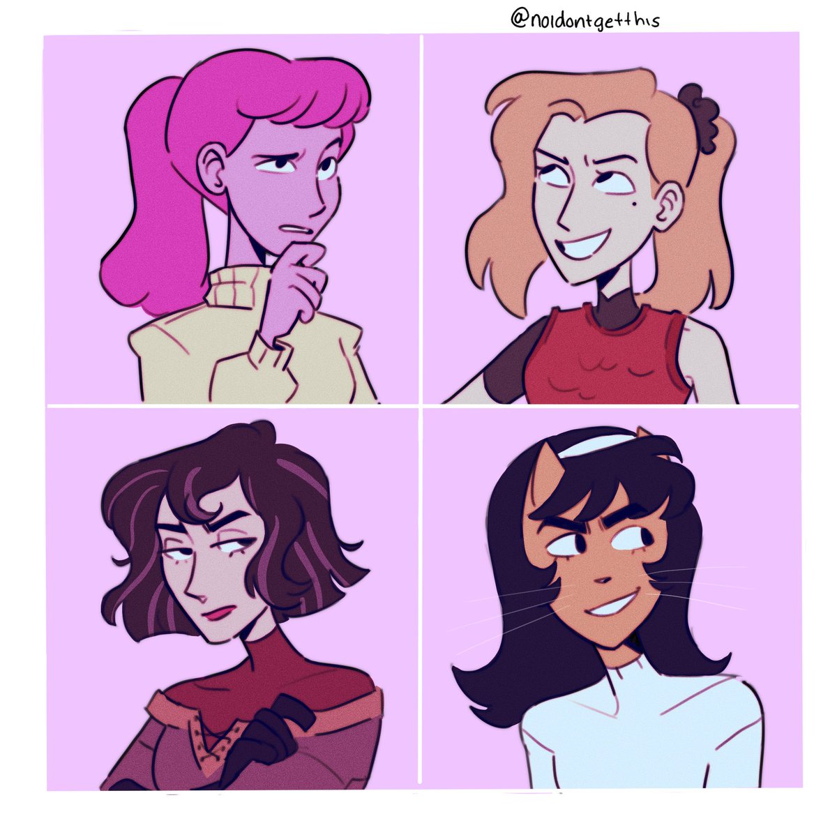 Kin list but drawn :) 
I see a character that gets annoyed by pretty much anything and I instantly relate to them 