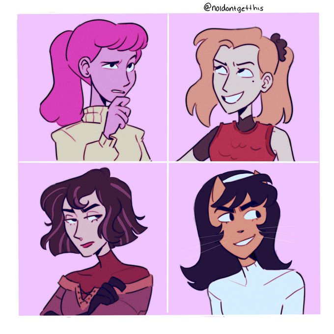 Kin list but drawn :) 
I see a character that gets annoyed by pretty much anything and I instantly relate to them 