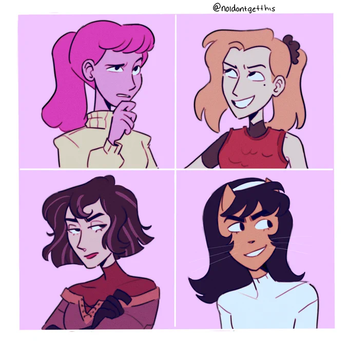 Kin list but drawn :) 
I see a character that gets annoyed by pretty much anything and I instantly relate to them 