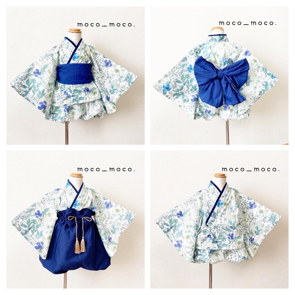 ateliermocomoco's tweet photo. 人気のリバティ-イルマブルー×ネイビーブルー3way仕様✩︎*॰ 

本日20:00〜出品します♡
ぜひご検討ください( ⸝⸝•ᴗ•⸝⸝ )੭⁾⁾

#リバティ 
#ベビー袴
#子供服 https://t.co/bhWzABb1nx