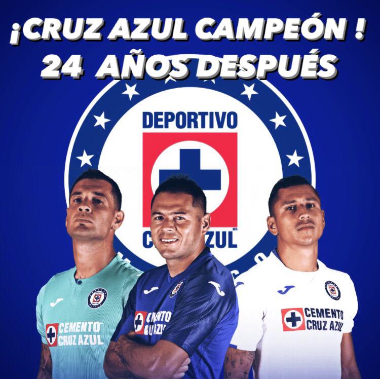 7Total1's tweet photo. ¡CRUZ AZUL CAMPEÓN!💙

Del torneo de Invierno 1997 al Clausura 2021, pasaron casi 24 años exactos para que la máquina se volviese a coronar, hoy ante el Santos Laguna su afición por fin puede celebrar.
#cruzazul #ligamx #lamaquina https://t.co/mh66KkfSnG