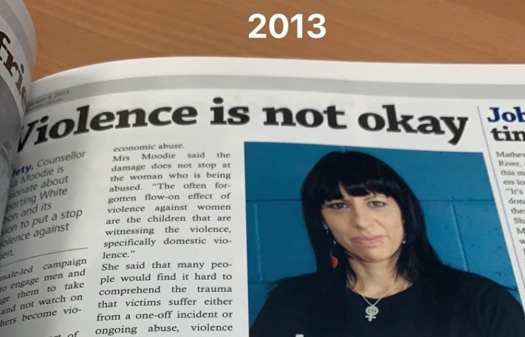 A journalist sent this to me today. I had forgotten about this.  This was my first public facing media gig speaking out about preventing family violence.  8 years and still committed to the cause.  
#familyviolence #DomesticViolence #survivoradvocate