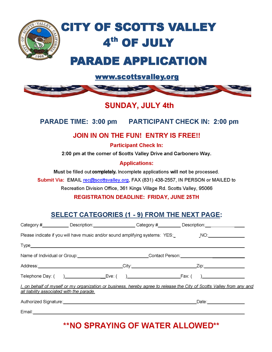 DonnaLind's tweet photo. Excited to have an in-person Scotts Valley 4th of July Parade &amp; Flyover! The only in-person parade in the area! Join us for a fun family Community celebration!  (Parade entries available on-line &amp; sponsors welcome) https://t.co/lG8TtiZVzv