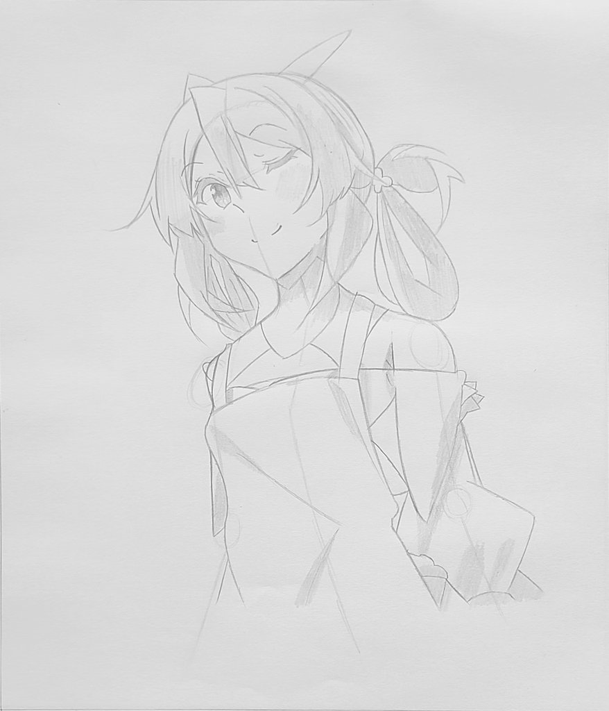 みっひー Ga文庫 Rt Iz0xoyaefytdk7m イラスト好きな人と繋がりたい イラスト練習 イラスト初心者 スライム倒して300年 スライム倒して300年知らないうちにレベルmaxになってました 模写 四十三日目 本日は フラットルテの模写 ライカさん