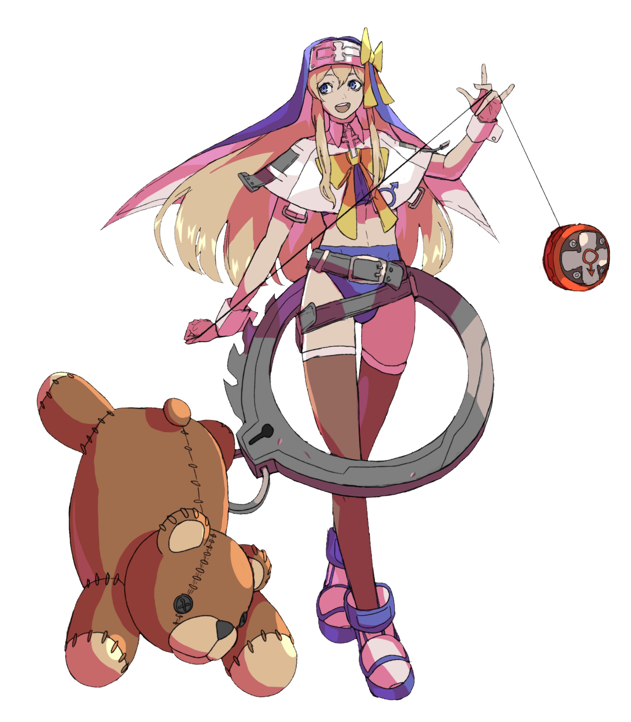After the success of my A.B.A redesign, and upon popular request, here's my  bridget redesign ! Guilty Gear Strive style ! : r/Guiltygear