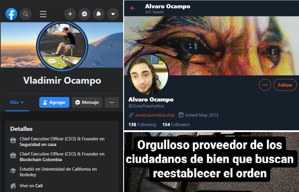AnonymousOpsMDE's tweet photo. ALVARO VLADIMIR OCAMPO PULIDO con CC 1107078609. Vendedor de armamento traumático quien se jacta de ser el "proveedor de los ciudadanos de bien", ofreciendo promociones para policías.

Desenmascarando a la "gente de bien".
#OpColombia #ParoNacional30M https://t.co/ODAHMKhhgS