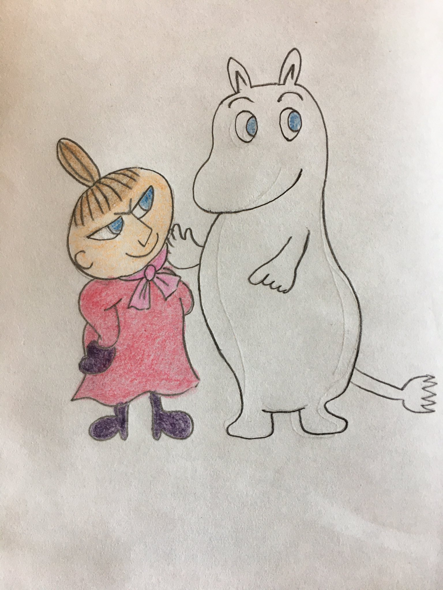 ノブユキ على تويتر ムーミンとミイ ムーミン イラスト T Co Fw0wbxfo5r تويتر