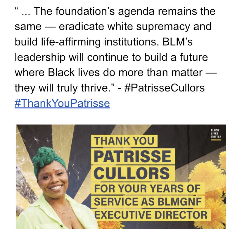 #ThankYouPatrisse #BlackLivesMatter