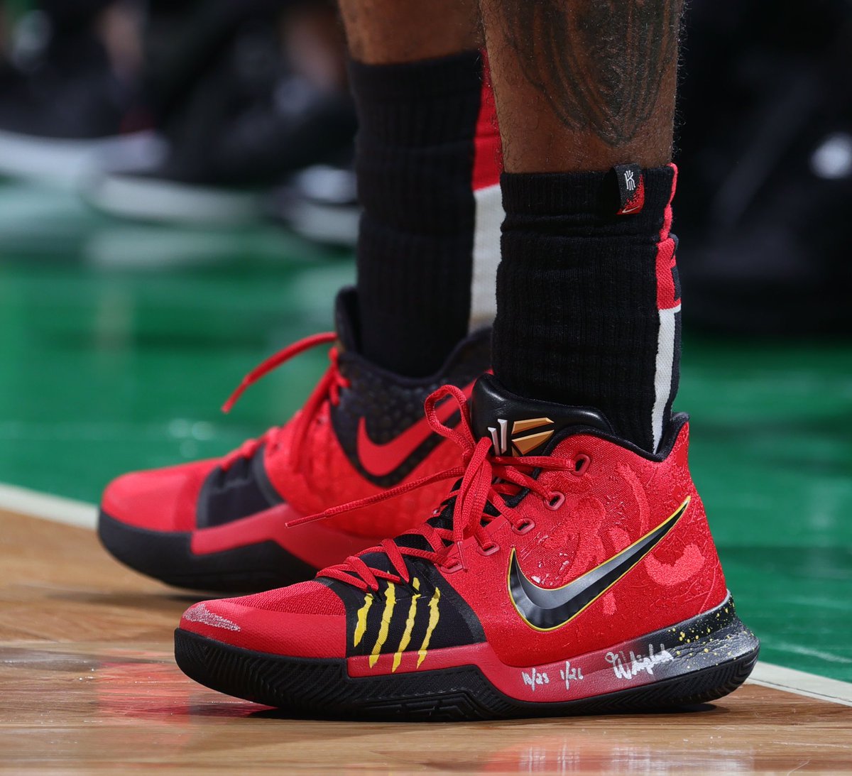 kyrie 3 mamba mentality on feet