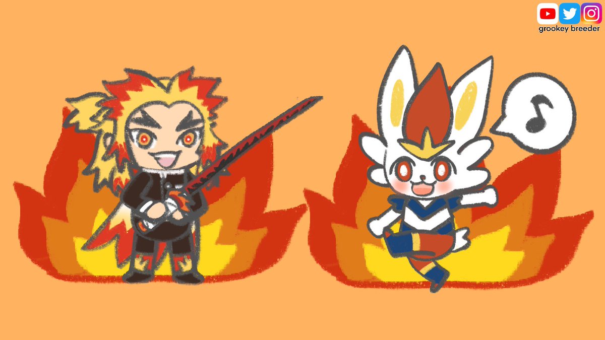Grookey Breeder Pokemon Animation Ep 16 Cinderace X Kyojuro Rengoku Demon Slayer Kimetsu No Yaiba エースバーン X 煉獄杏寿郎 T Co Uiansdvme5 Pokemon Animation Fanart Cinderace Rengoku ポケモン アニメ