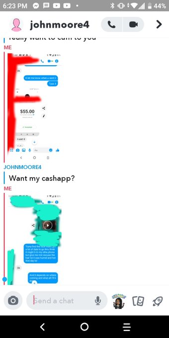 So he said he was going to tell everyone I'm a scammer when it was him that was really the scammer gotta