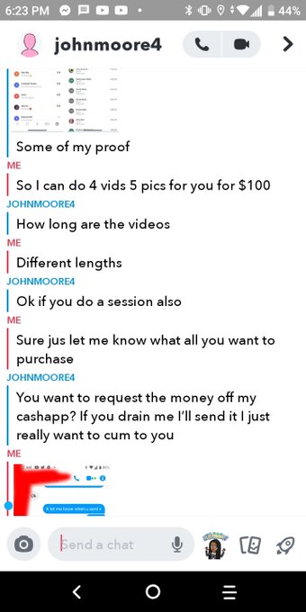 So he said he was going to tell everyone I'm a scammer when it was him that was really the scammer gotta