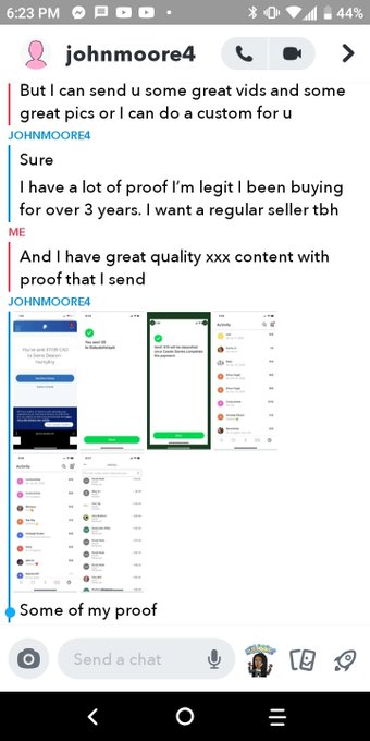 So he said he was going to tell everyone I'm a scammer when it was him that was really the scammer gotta