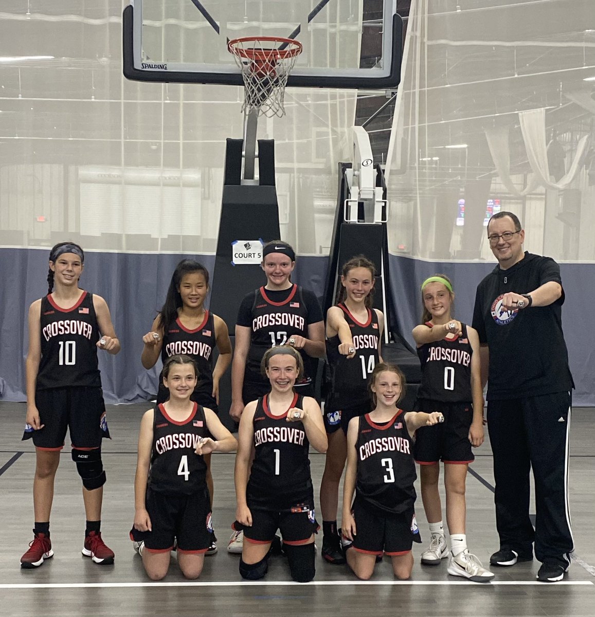 OhioCrossover's tweet photo. CONGRATULATIONS to our OCA-Callahan Girls team on winning the @Ohio_Players Kings Island Memorial Weekend National Tournament Championship! #RingSeason #Bling https://t.co/88avZ7zou3