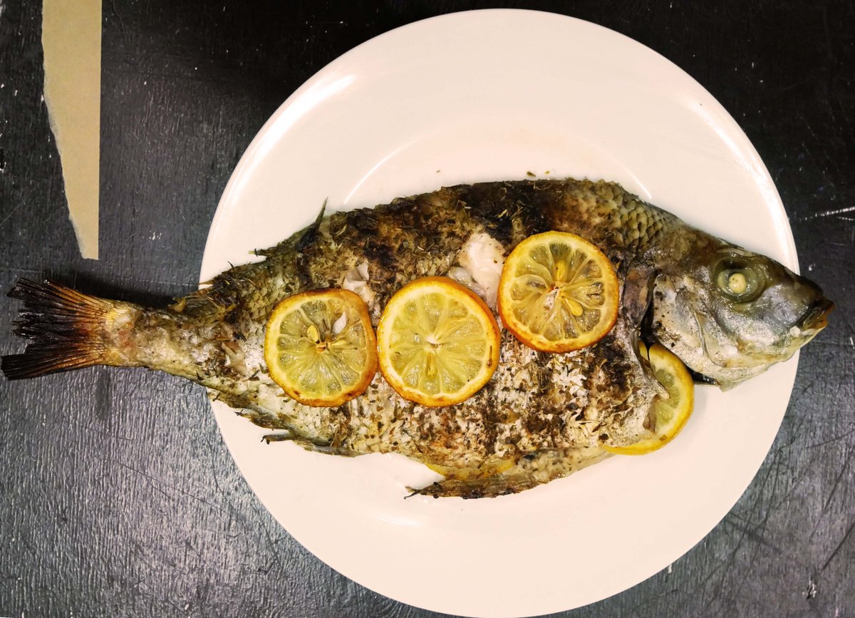 FairyBreadFilms's tweet photo. Doesn't this look tasty? This was our freshly cooked fish our team baked for our photogrammetry, our sound team decimated afterward to record audio for our film.  
#animation #sounddesign #fishfordinner #preproduction #fish https://t.co/wgwLjhxJbB