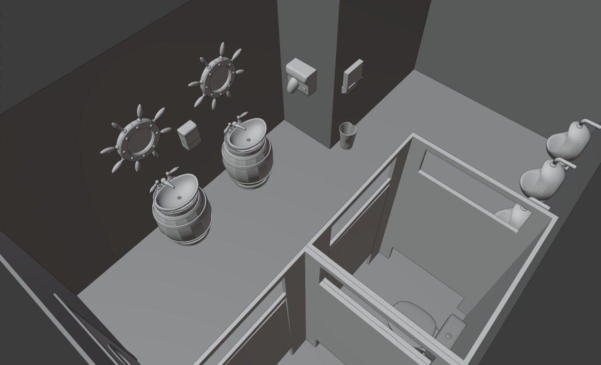 FairyBreadFilms's tweet photo. Here is our design for our bathroom scene in Ugly Fish Dinner. This is from our skilled 3D animators. Looking forward to seeing it in its colours!
#shortfilms #animation #3Denviroment #bathroomfun #bathroomdesign #artshare #animatorsontwitter https://t.co/MWFMTF9kCF