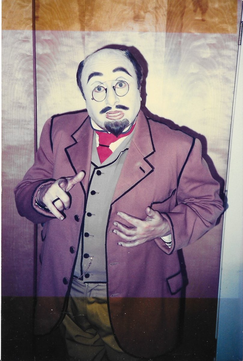 FlexAndHerds's tweet photo. This week on #DeathoftheReader, we have the face behind the charmless Herr August Schmidt, Karl-Heinz Teuber, joining us to talk about his experience filming #TheLastExpress, his career and more.
Here he is all dolled up as Herr Schmidt in 1997!
Podcast via the link in our bio! https://t.co/Uyc1IdmtOf
